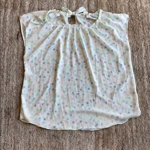 Lauren Conrad Polka Dot Blouse *Size L*